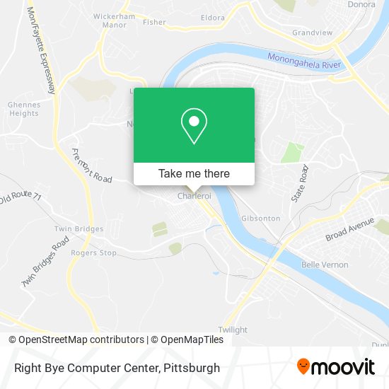 Right Bye Computer Center map