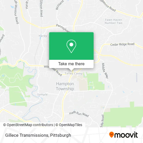 Gillece Transmissions map