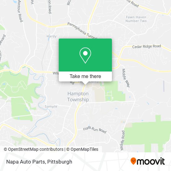 Napa Auto Parts map