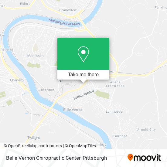 Belle Vernon Chiropractic Center map
