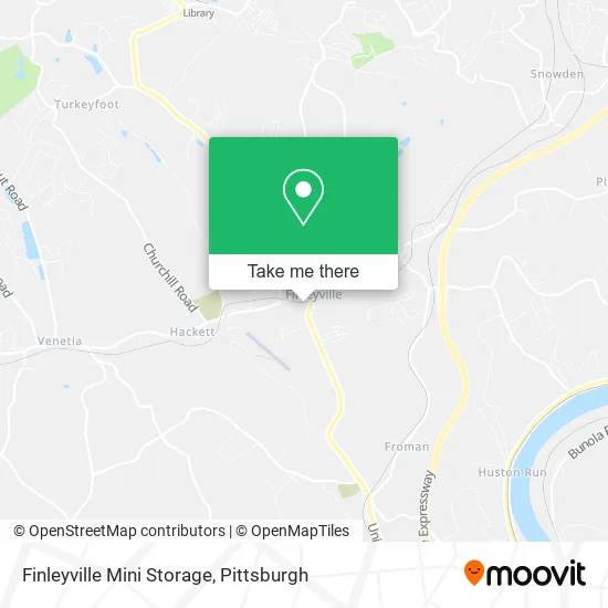 Finleyville Mini Storage map