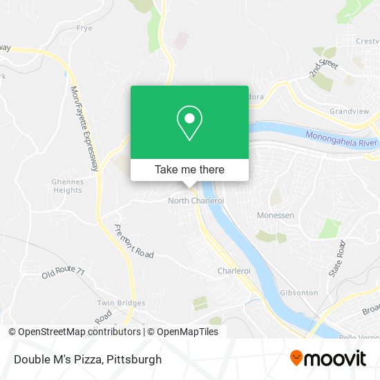 Mapa de Double M's Pizza