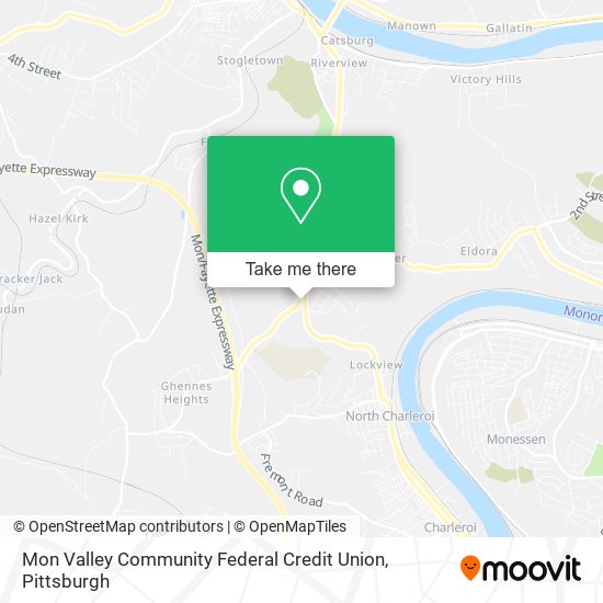 Mapa de Mon Valley Community Federal Credit Union