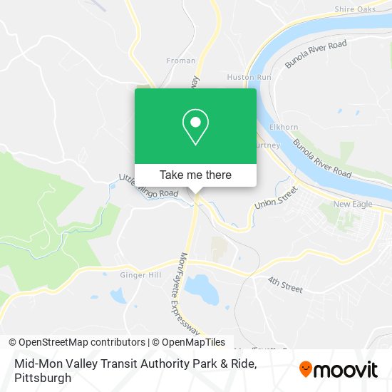 Mid-Mon Valley Transit Authority Park & Ride map
