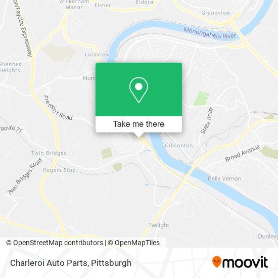 Charleroi Auto Parts map