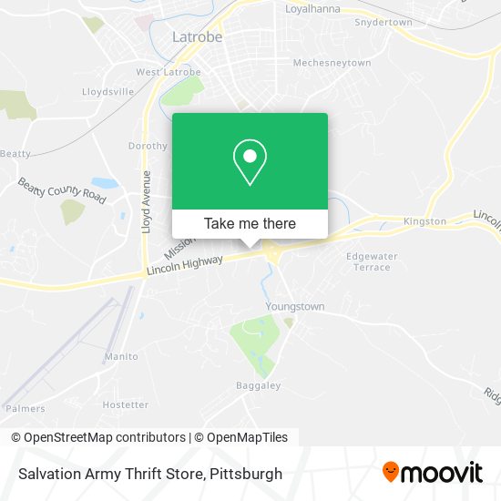 Salvation Army Thrift Store map