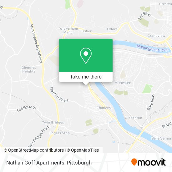 Mapa de Nathan Goff Apartments