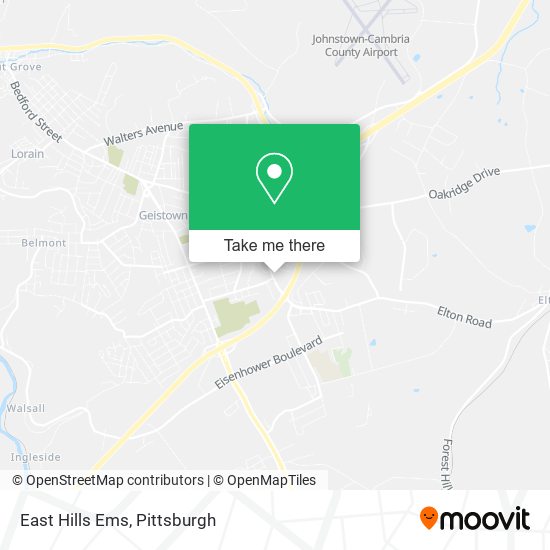East Hills Ems map