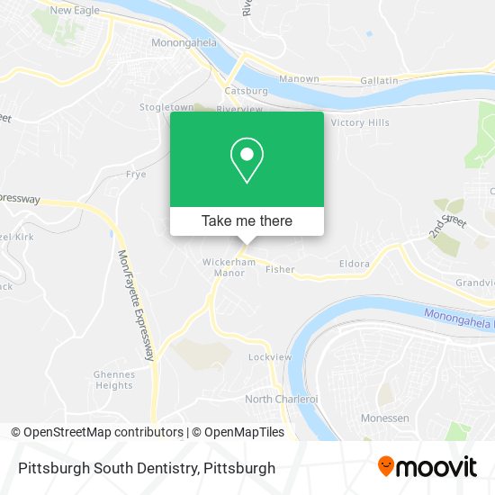 Pittsburgh South Dentistry map