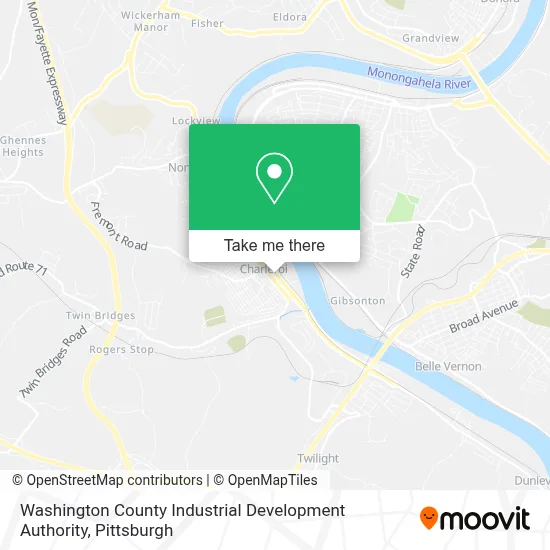 Washington County Industrial Development Authority map