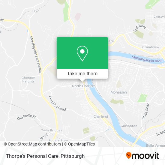 Thorpe's Personal Care map