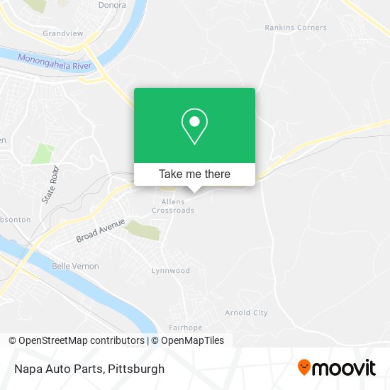 Napa Auto Parts map