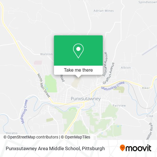 Punxsutawney Area Middle School map