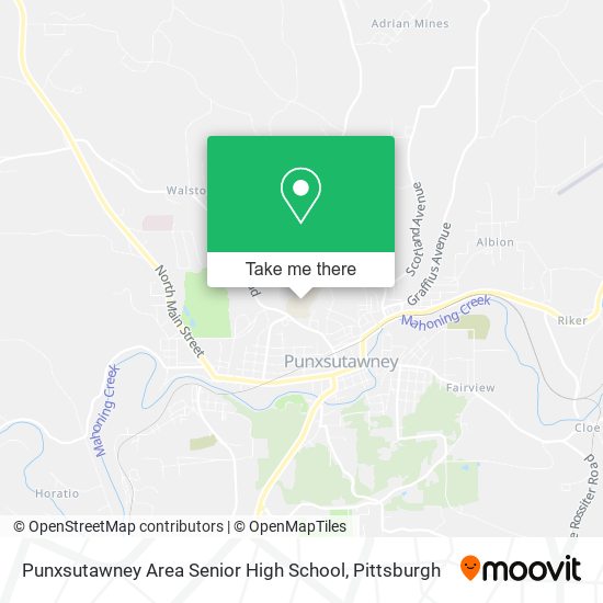 Mapa de Punxsutawney Area Senior High School