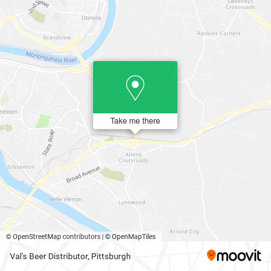 Val's Beer Distributor map