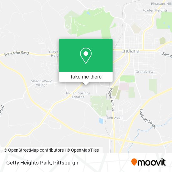 Getty Heights Park map