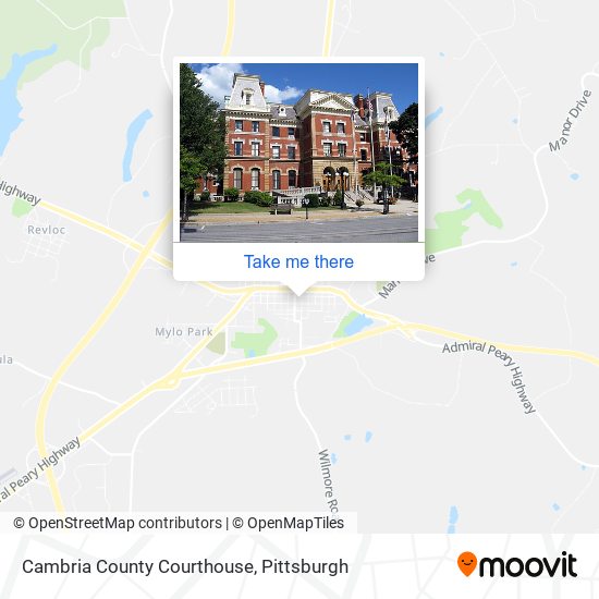 Cambria County Courthouse map