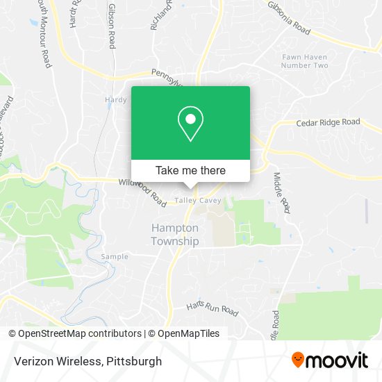 Mapa de Verizon Wireless