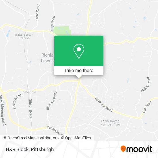 H&R Block map