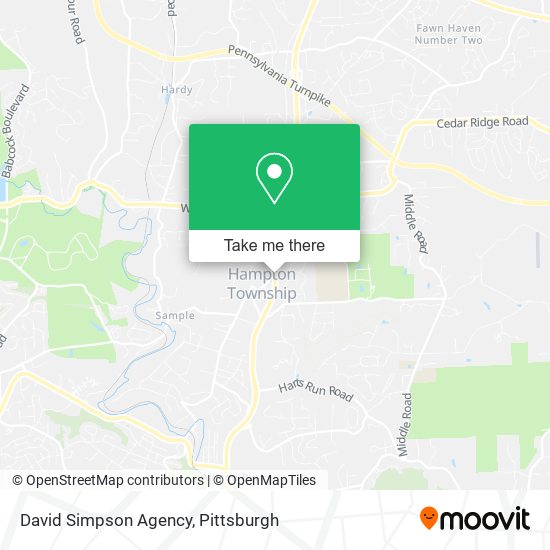 David Simpson Agency map