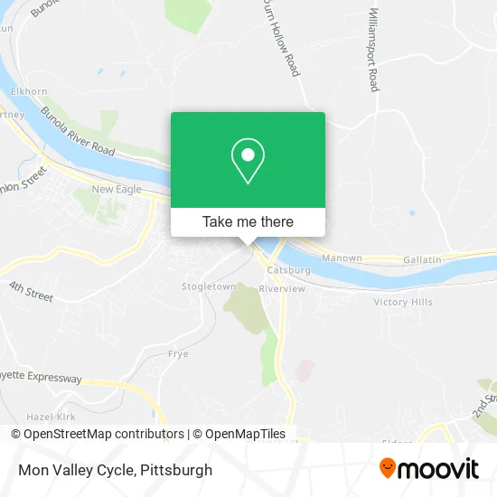 Mon Valley Cycle map