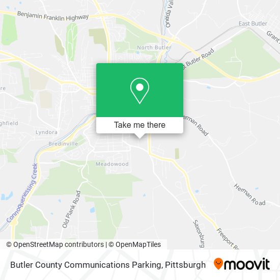 Mapa de Butler County Communications Parking