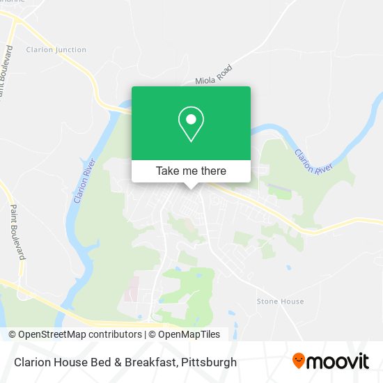 Mapa de Clarion House Bed & Breakfast