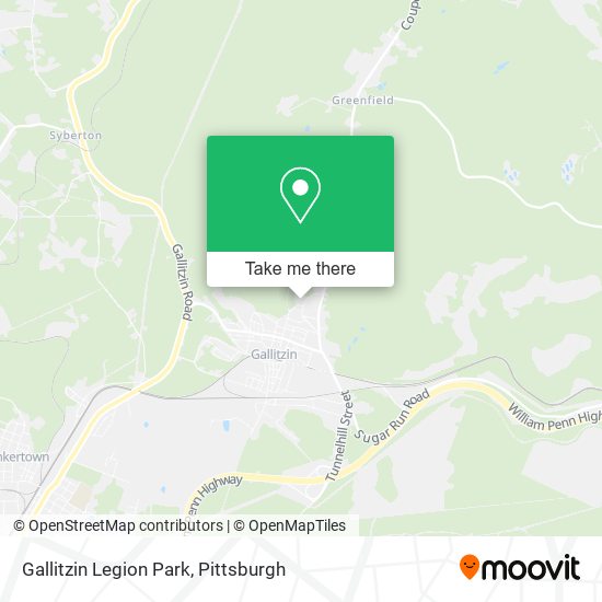 Gallitzin Legion Park map