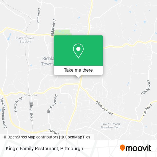 King's Family Restaurant map