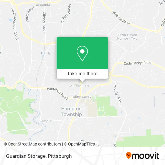 Guardian Storage map