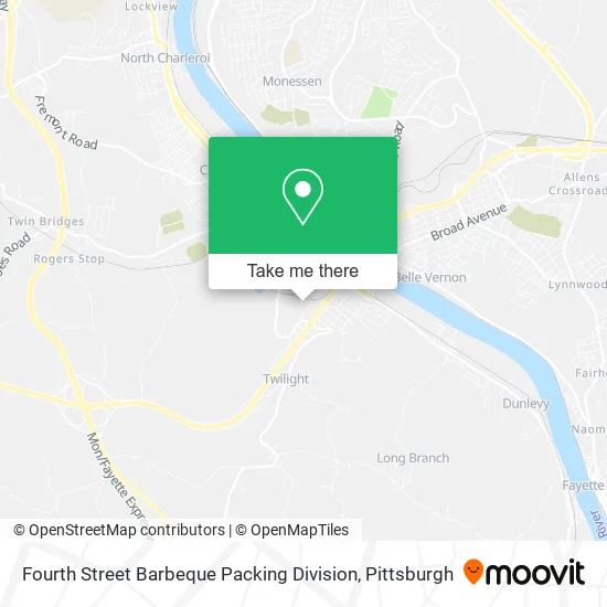 Fourth Street Barbeque Packing Division map