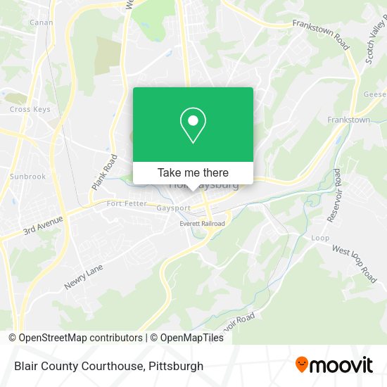 Blair County Courthouse map