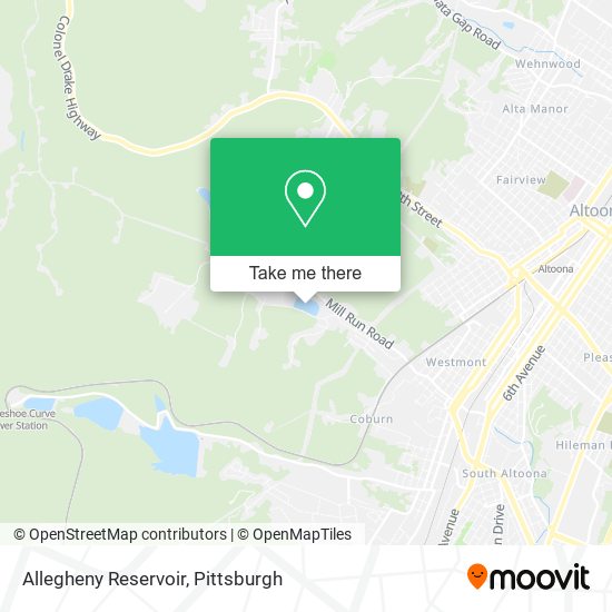 Allegheny Reservoir map