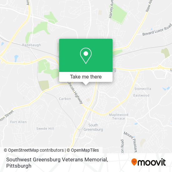 Southwest Greensburg Veterans Memorial map