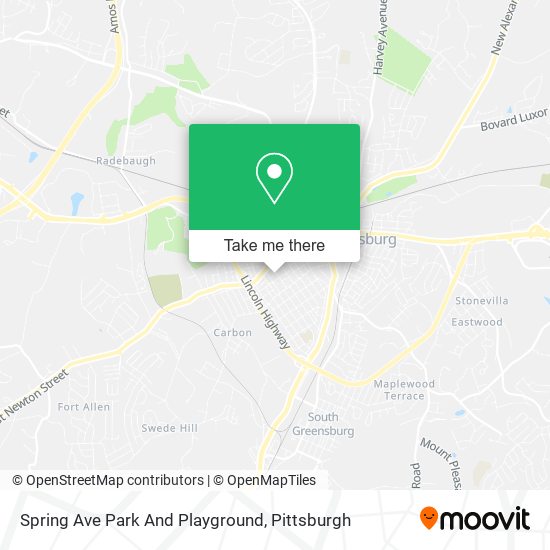 Mapa de Spring Ave Park And Playground