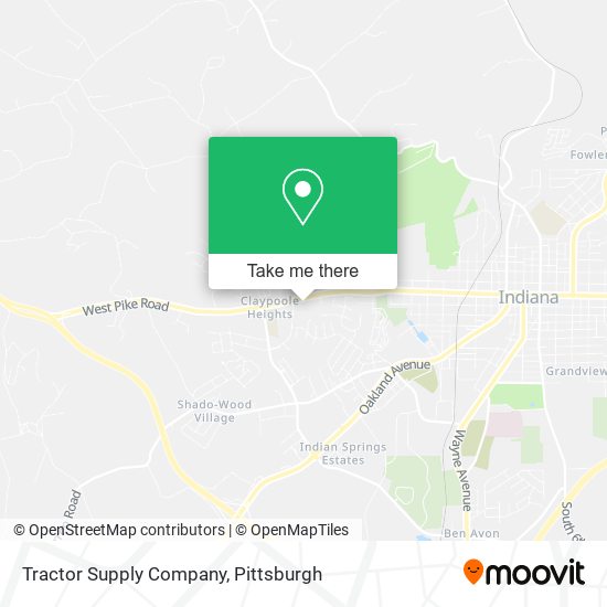 Mapa de Tractor Supply Company