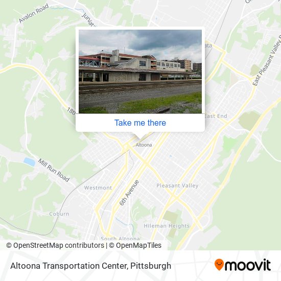 Mapa de Altoona Transportation Center