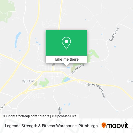 Legends Strength & Fitness Warehouse map