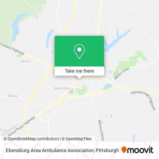 Ebensburg Area Ambulance Association map