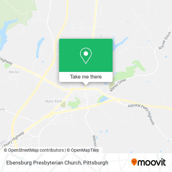 Ebensburg Presbyterian Church map