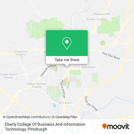 Eberly College Of Business And Information Technology map