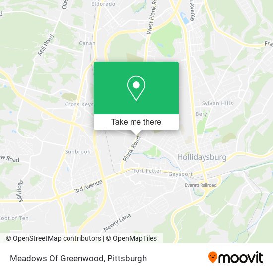 Mapa de Meadows Of Greenwood