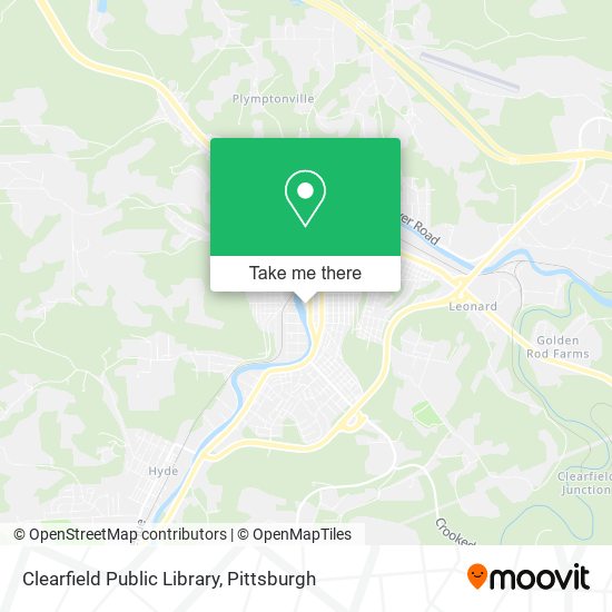 Clearfield Public Library map