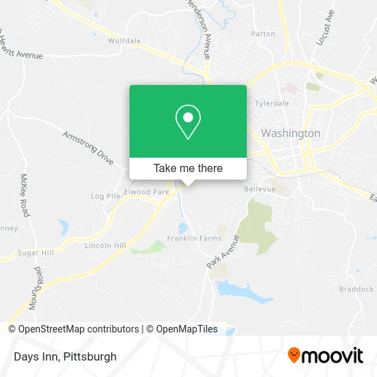 Days Inn map
