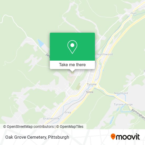 Oak Grove Cemetery map