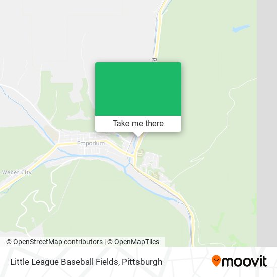 Mapa de Little League Baseball Fields