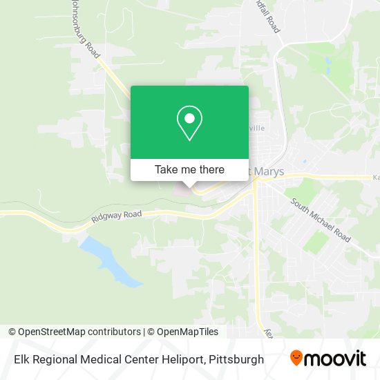 Mapa de Elk Regional Medical Center Heliport