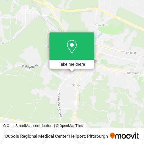 Mapa de Dubois Regional Medical Center Heliport