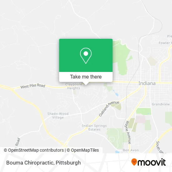Bouma Chiropractic map