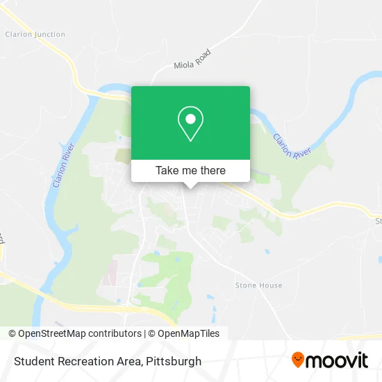 Student Recreation Area map